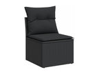 Black Woven Resin Wicker Outdoor Furniture Set - dlz1766456612120