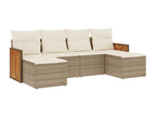 Beige Woven Resin Wicker Outdoor Furniture Set - dlz1766456822112