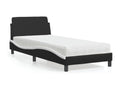 Black Faux Leather Mattress, 90 x 200 cm