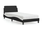 Black Faux Leather Mattress, 90 x 200 cm