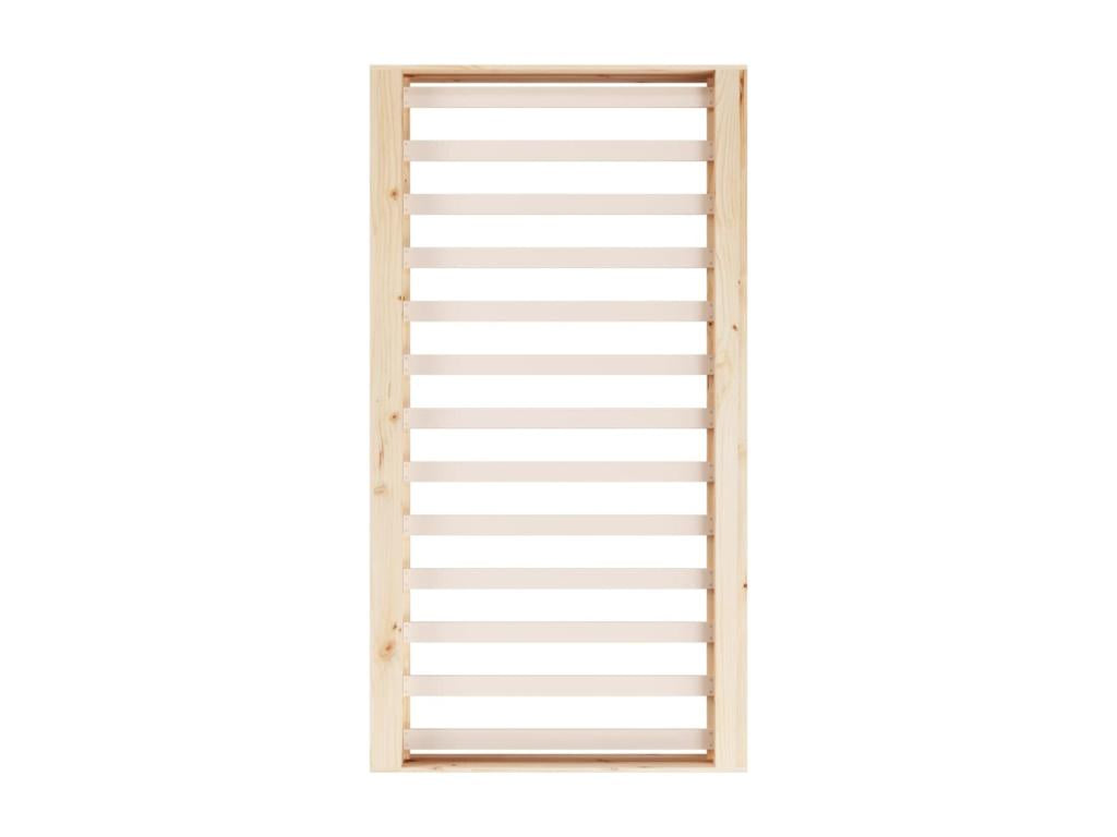 Brown Solid Wood Bed Frame, 135 x 190 cm - dlz1766457056116