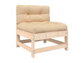 Brown Pine Wood Sofa