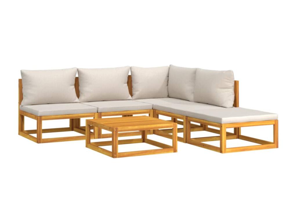 Brown Solid Wood Outdoor Furniture Set - dlz1766456423447