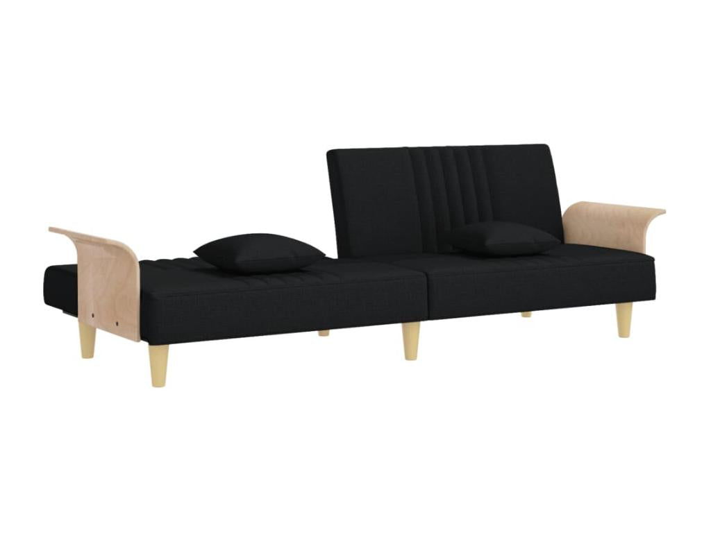 Black Fabric Sofa Bed