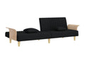 Black Fabric Sofa Bed