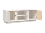 White Pine Wood TV Stand, 110 x 35 x 40.5 cm