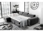 Gray Velvet Sofa Bed