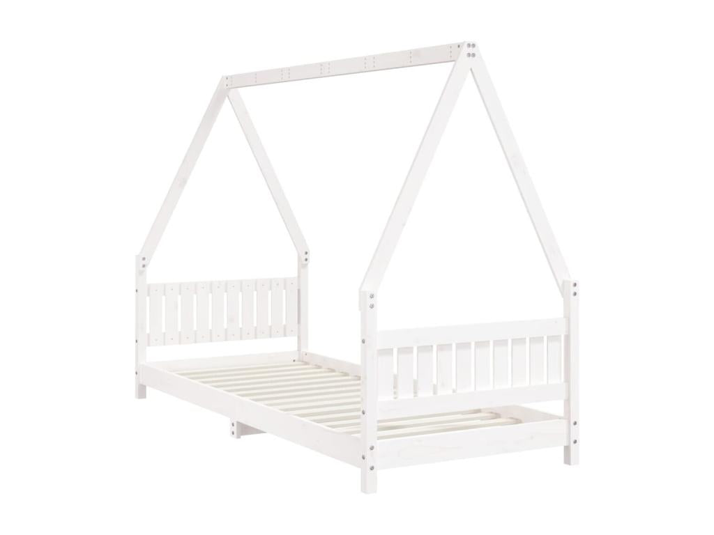 White Pine Wood Bed Frame, 80 x 200 cm