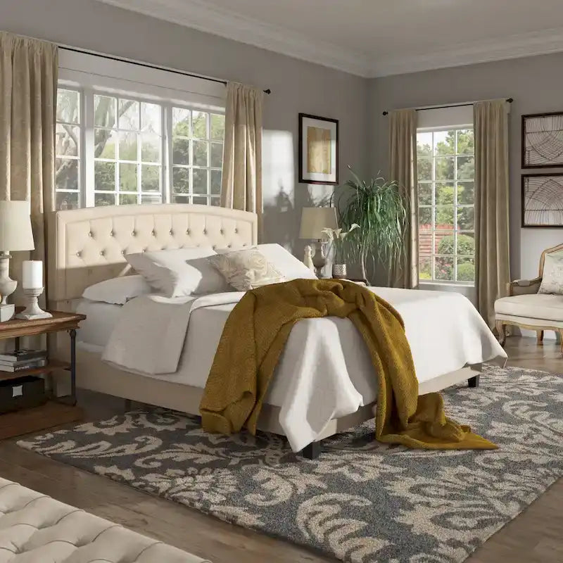 Fontana Adjustable Diamond-tufted Arched Back Bed by iNSPIRE Q Classic