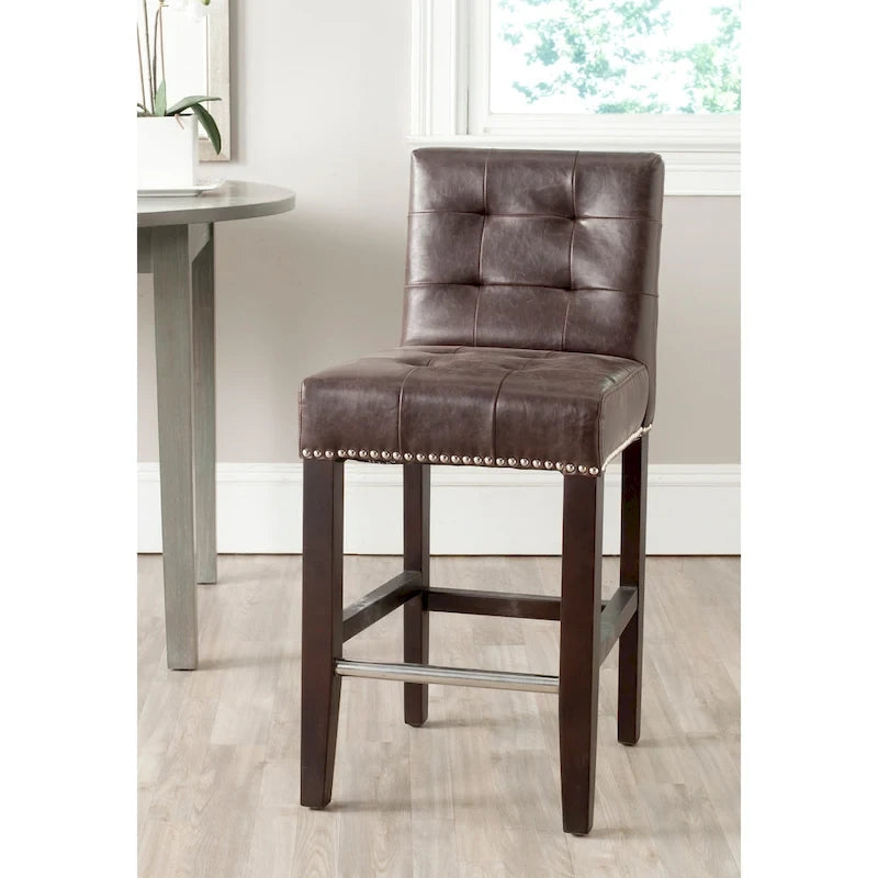 SAFAVIEH Lashunda 24-inch Counter Stool - 16.7 W x 20.1 L x 34.4 H - 17Wx20Dx34H