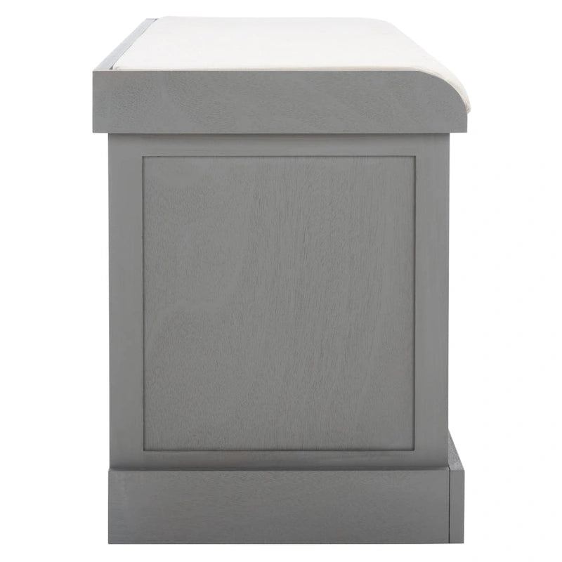 SAFAVIEH Mozella 3-Drawer Cushion Bench - 42 W x 15 D x 20 H - 42Wx15Dx20H