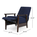 Plevna Upholstered Pushback Recliner by Christopher Knight Home