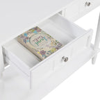 Convenience Concepts French Country 2 Drawer Hall Table with Shelf