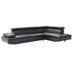Riveredge 109 in. W 2-piece Faux Leather L Shape Sectional Sofa - 76L x 109W x 28H