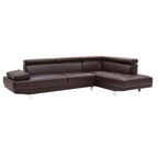 Riveredge 109 in. W 2-piece Faux Leather L Shape Sectional Sofa - 76L x 109W x 28H