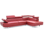 Riveredge 109 in. W 2-piece Faux Leather L Shape Sectional Sofa - 76L x 109W x 28H