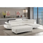 Riveredge 109 in. W 2-piece Faux Leather L Shape Sectional Sofa - 76L x 109W x 28H