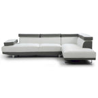 Riveredge 109 in. W 2-piece Faux Leather L Shape Sectional Sofa - 76L x 109W x 28H