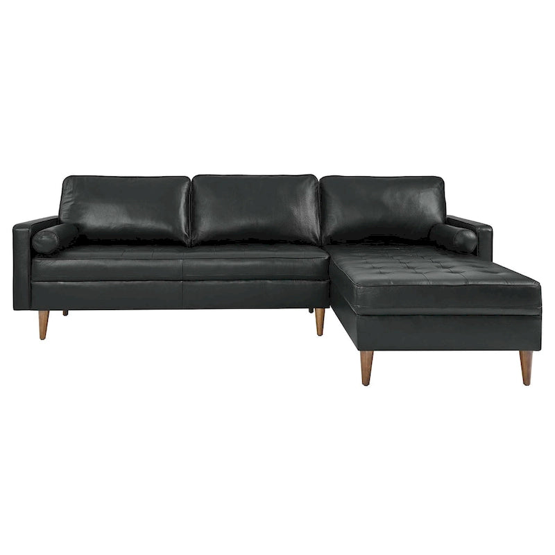 Valour 98 Leather Sectional Sofa