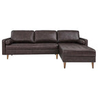Valour 98 Leather Sectional Sofa