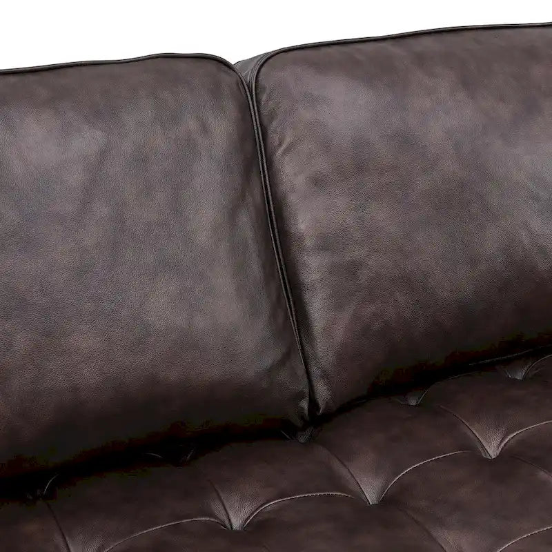 Valour 98 Leather Sectional Sofa