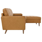 Valour 98 Leather Sectional Sofa