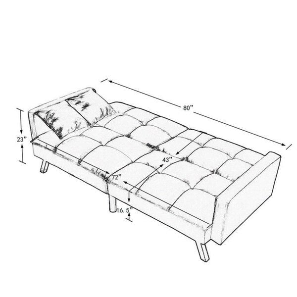 Comfortable Velvet Multi-position Sleeper Sofa Bed