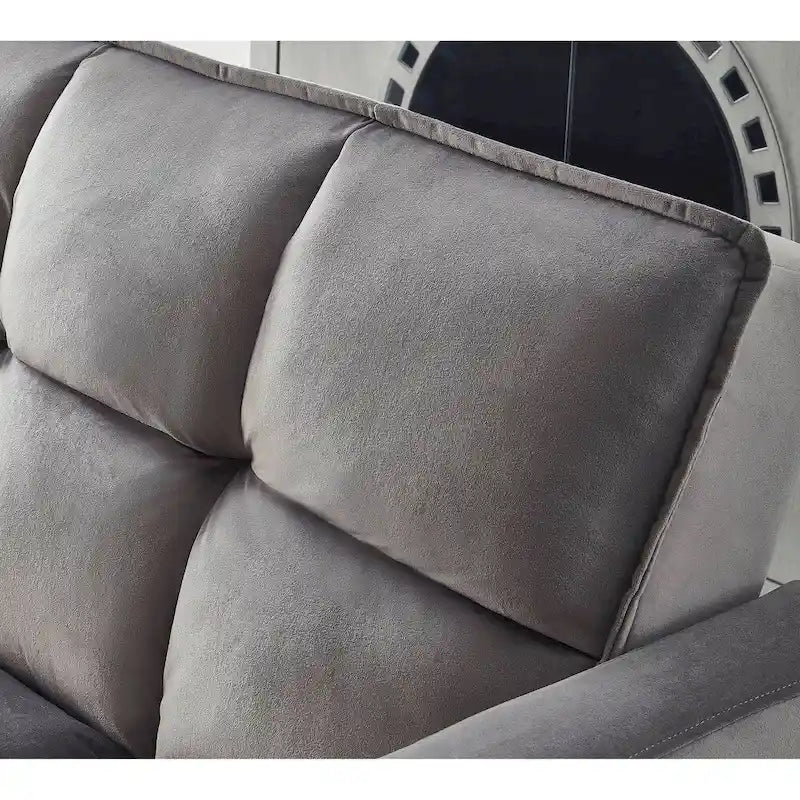 Comfortable Velvet Multi-position Sleeper Sofa Bed