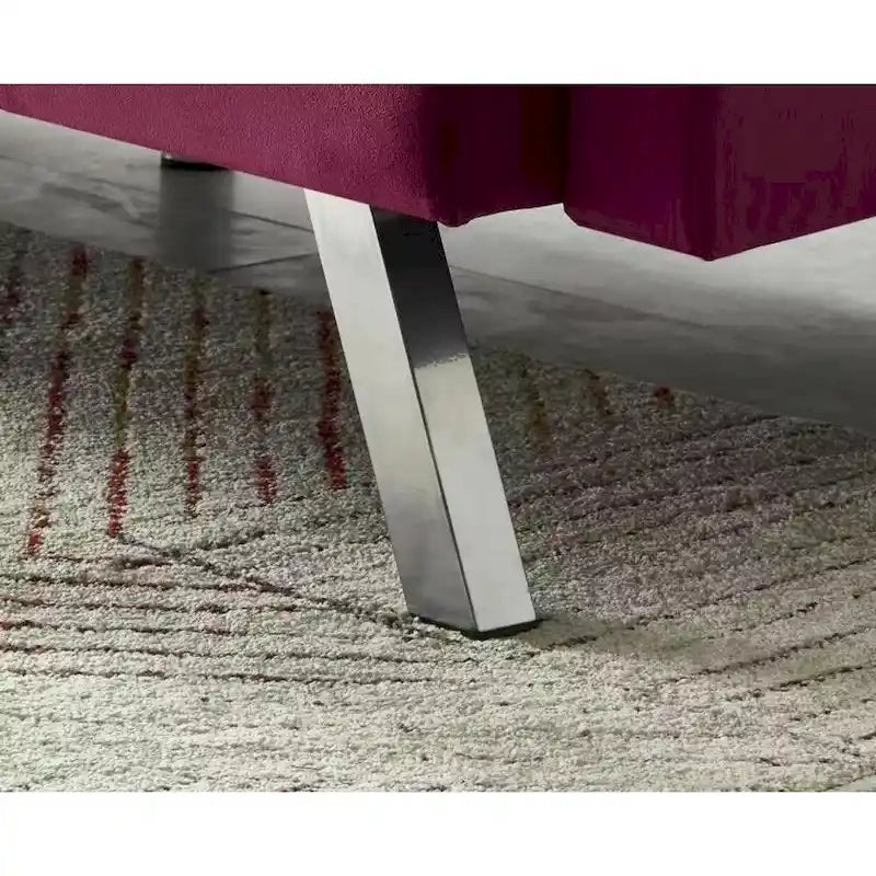 Comfortable Velvet Multi-position Sleeper Sofa Bed