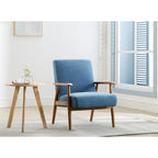 Porthos Home Gelso Fabric Accent Chair with Rubberwood Legs