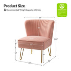 Barto Upholstered Side Chair with Tufted Back Set of 2 by HULALA HOME