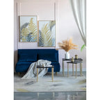 A&B Home Two Tone Nesting Side Tables - Set of 3 - Black/Gold