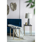 A&B Home Two Tone Nesting Side Tables - Set of 3 - Black/Gold