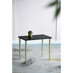 A&B Home Two Tone Nesting Side Tables - Set of 3 - Black/Gold