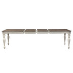 Magnolia Manor Antique White Weathered Bark 7 Piece Leg Table Set