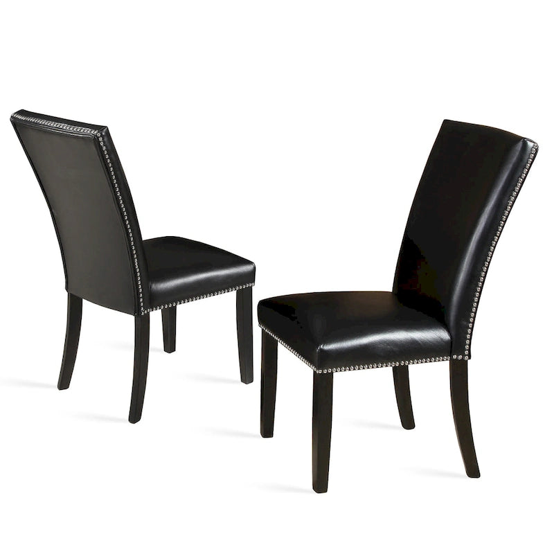 Steve Silver Fenton White Marble Dining Set