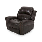Charlie Bonded Leather Glider Recliner by Christopher Knight Home