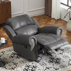 Charlie Bonded Leather Glider Recliner by Christopher Knight Home