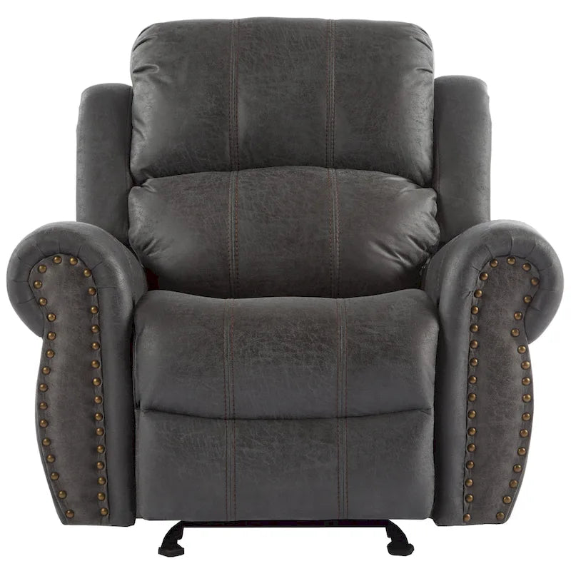 Charlie Bonded Leather Glider Recliner by Christopher Knight Home