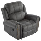 Charlie Bonded Leather Glider Recliner by Christopher Knight Home