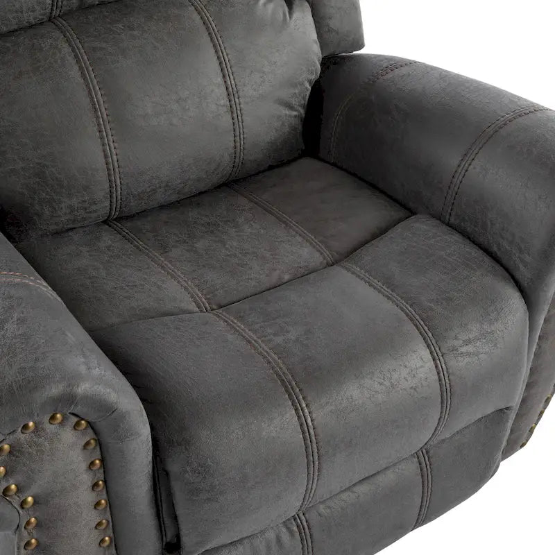 Charlie Bonded Leather Glider Recliner by Christopher Knight Home
