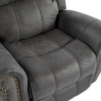 Charlie Bonded Leather Glider Recliner by Christopher Knight Home