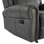 Charlie Bonded Leather Glider Recliner by Christopher Knight Home