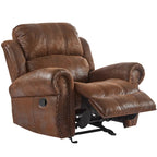 Charlie Bonded Leather Glider Recliner by Christopher Knight Home