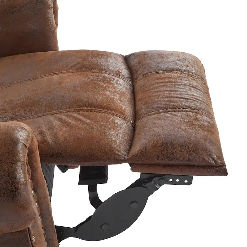 Charlie Bonded Leather Glider Recliner by Christopher Knight Home