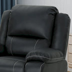 Malic Tufted Faux Leather Swivel Recliner by Christopher Knight Home