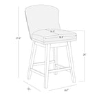 Mia Swivel Counter Stool Set of 2