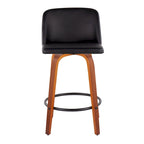 Carson Carrington Vallberga 26 Counter Stool with Black Round Footrest (Set of 2)