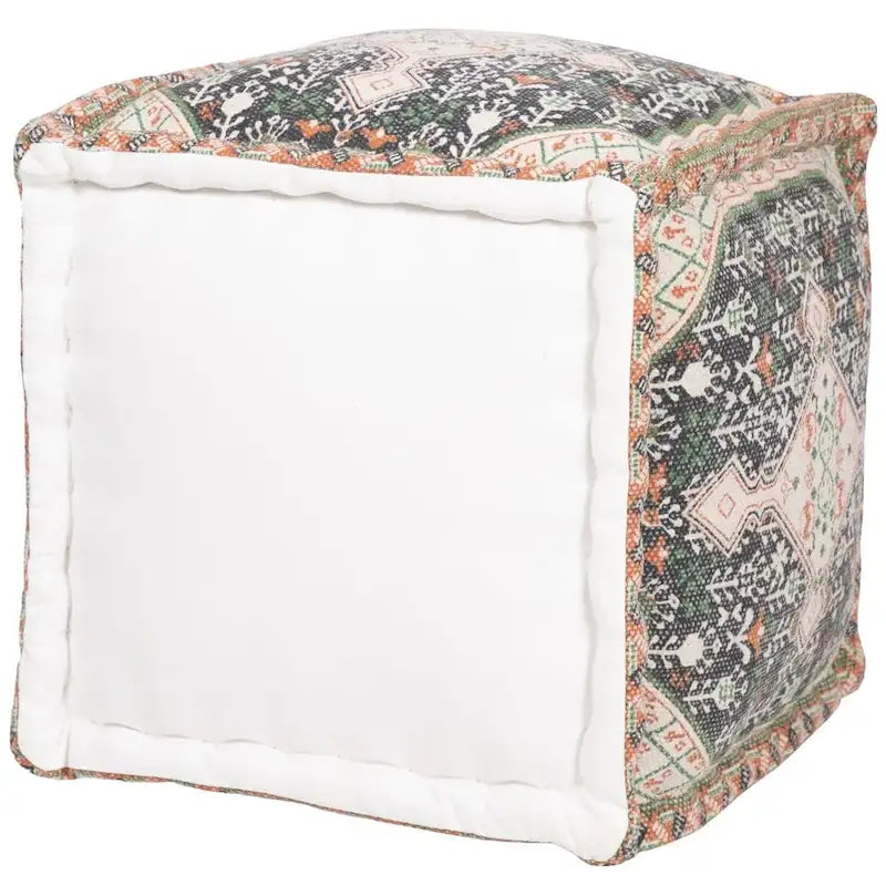 HERAT ORIENTAL Handmade Indo Cotton Pouf (India) - 16 x 16 x 16