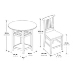 The Gray Barn Simmons Antique White and Brown 5-piece Dining Set